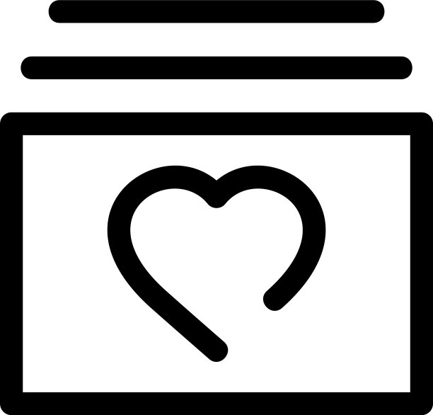 情人卡图标或标志孤立的标志符号图片下载