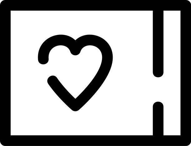 情人卡图标或标志孤立的标志符号图片下载