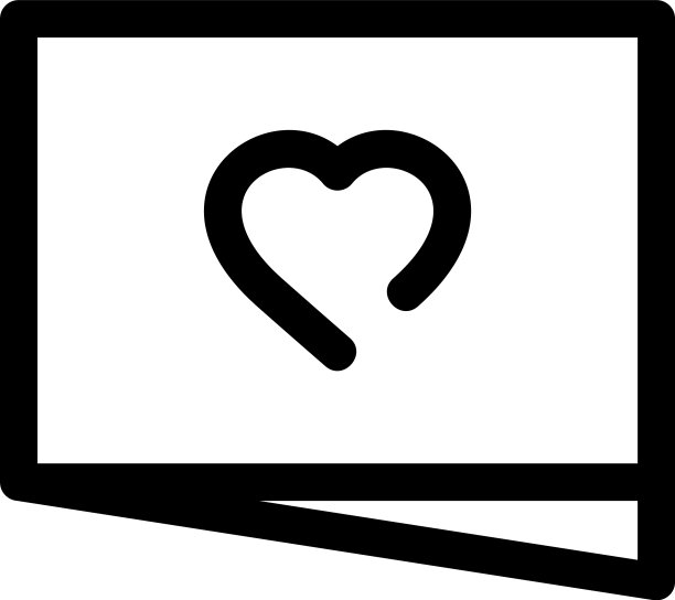 情人卡图标或标志孤立的标志符号图片下载