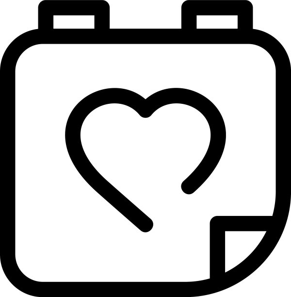 情人节图标或标志孤立的标志符号图片下载