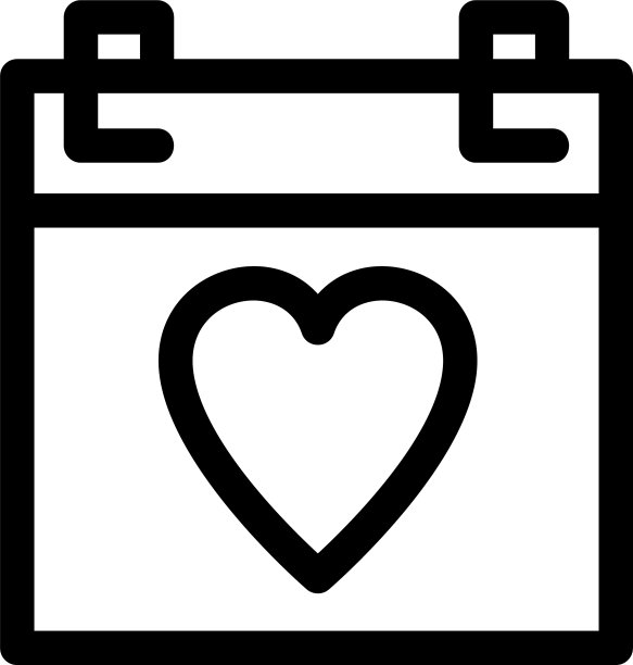 情人节图标或标志孤立的标志符号图片下载