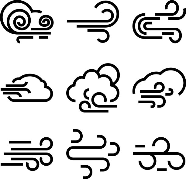 风标志或标志孤立标志符号图片下载