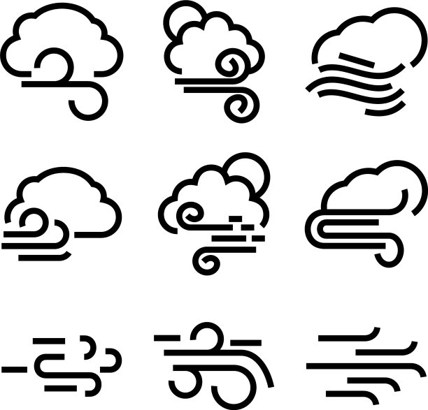风标志或标志孤立标志符号图片下载