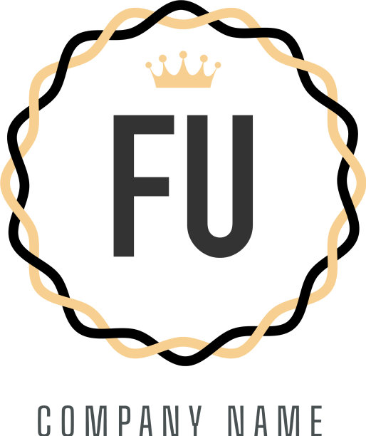 首字母福王标志概念复古标志图片下载