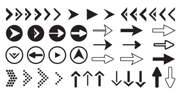 黑色箭头图片下载