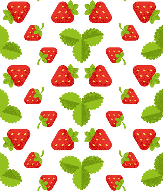 草莓无缝模式图片下载