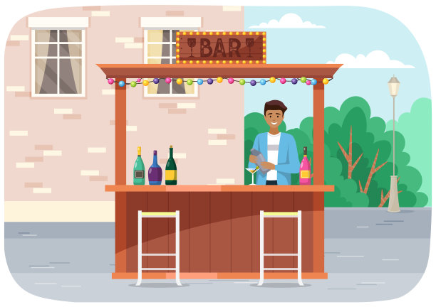 喝咖啡，在街头咖啡馆吃饭。朋友们的会议。城市里拥挤的户外餐厅或酒吧图片下载