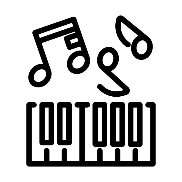 钢琴键盘图标图片下载