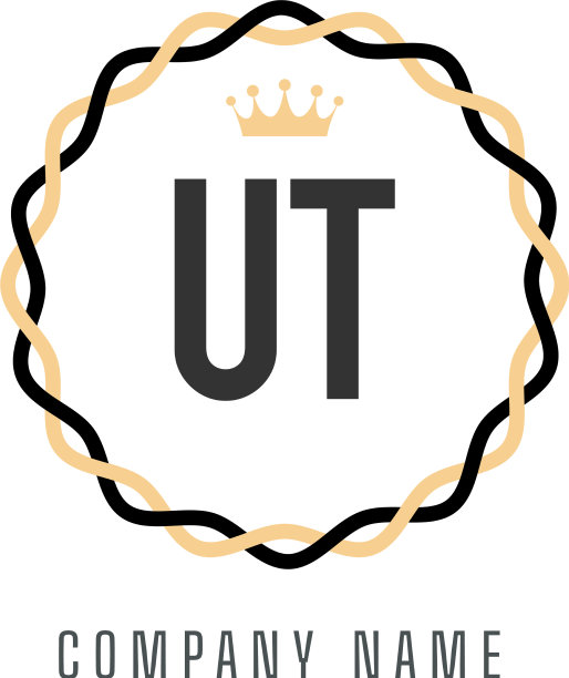 首字母ut王标志概念复古标志图片下载