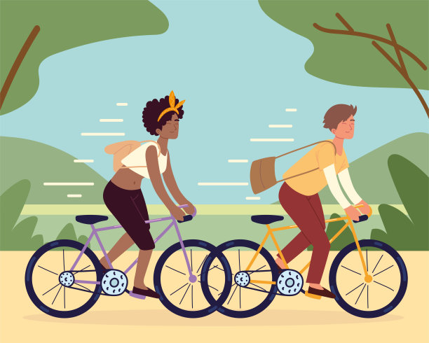 几个骑自行车图片下载