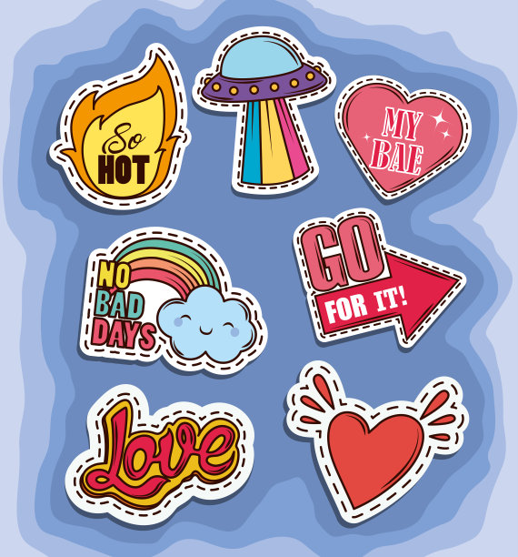 一套时尚补丁图片下载