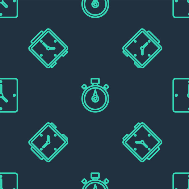 设定线秒表闹钟和时钟上图片下载