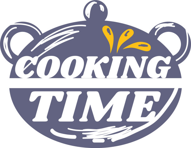 烹饪时间锅厨房用具素描孤立图片下载