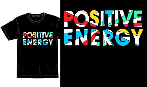 正能量引动机t恤设计图形向量图片下载