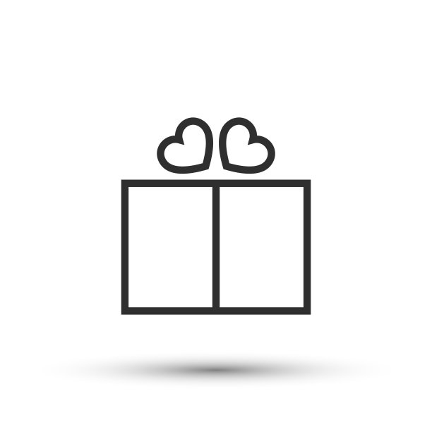 矢量礼盒图标。生日礼物,象征。用于设计，网站设计，标志，应用程序，UI。图片下载