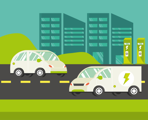 电动汽车城市图片下载