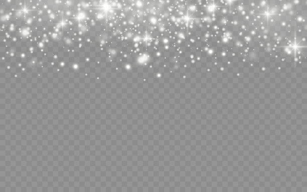 白色的尘埃颗粒，闪耀，发光，星星。图片下载