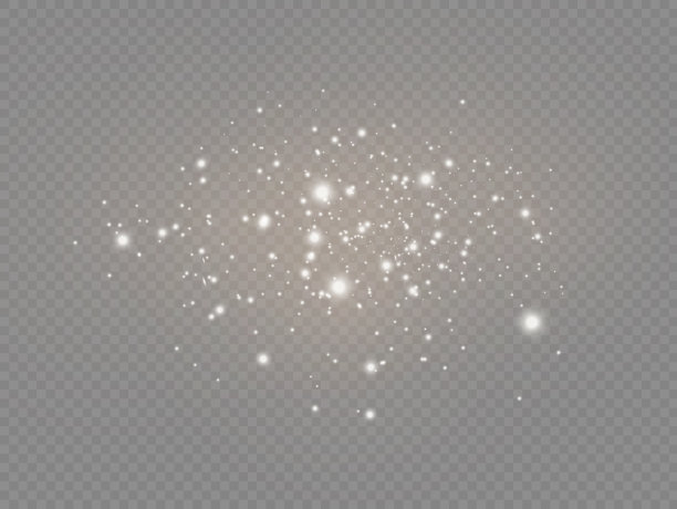 白色的尘埃颗粒，闪耀，发光，星星。图片下载