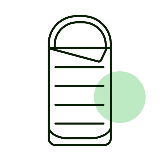 露营睡袋标志露营标志图片下载