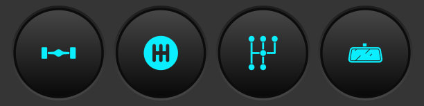 设置汽车底盘换挡和汽车后视镜图标图片下载