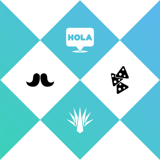 设置胡子龙舌兰hola和玉米片图标图片下载