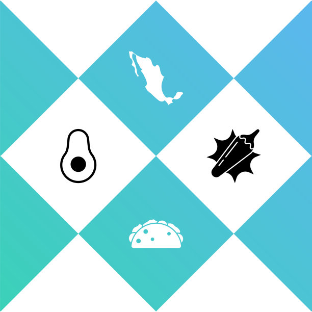 设置鳄梨水果玉米卷与玉米饼地图图片下载