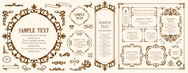 优雅的框架材料。豪华的设计材料。图片下载