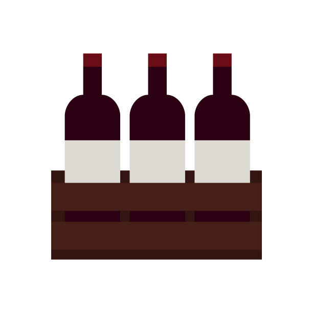 酒瓶，简单的食物图标，时尚的风格图片下载