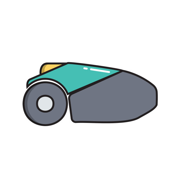 割草机机器人简单园艺图标流行图片下载