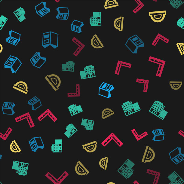 设线开卷酒店建筑量角器图片下载