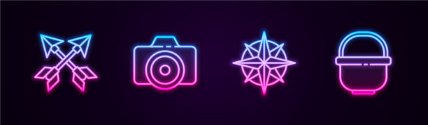 设线交叉箭头照片相机风上升图片下载