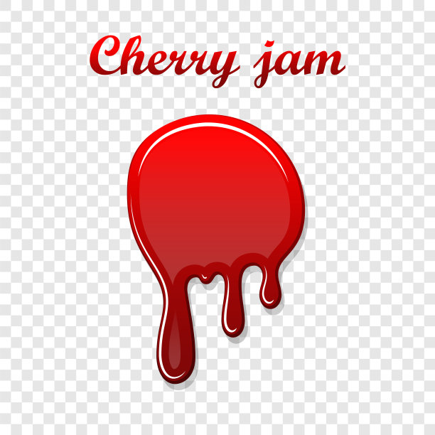 红樱桃滴配置3d浆果甜果酱斑点图片下载