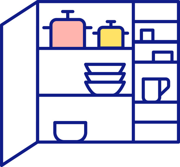 寻找自由空间的房子RGB颜色图标图片下载