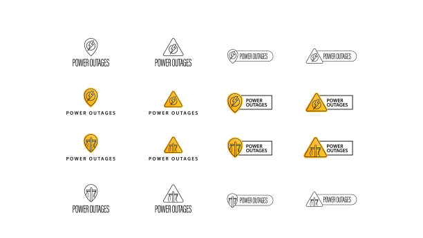 停电大收集标志符号图片下载
