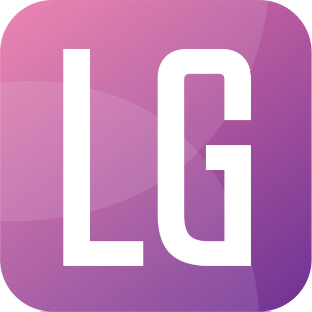 Lg字母标志设计风格简约图片下载