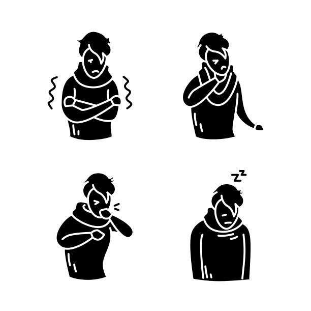 流感字形图标集图片下载