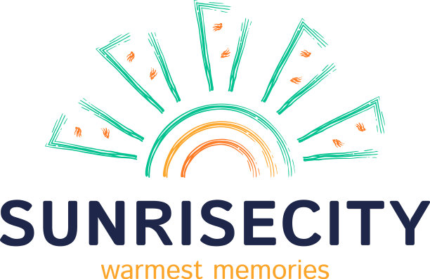 房屋太阳标志房地产建筑标志标志图片下载