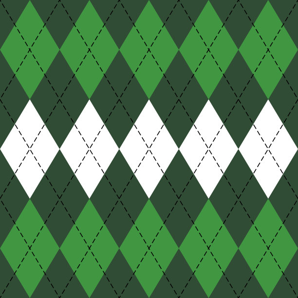 圣帕特里克日菱形图案的苏格兰笼子图片下载