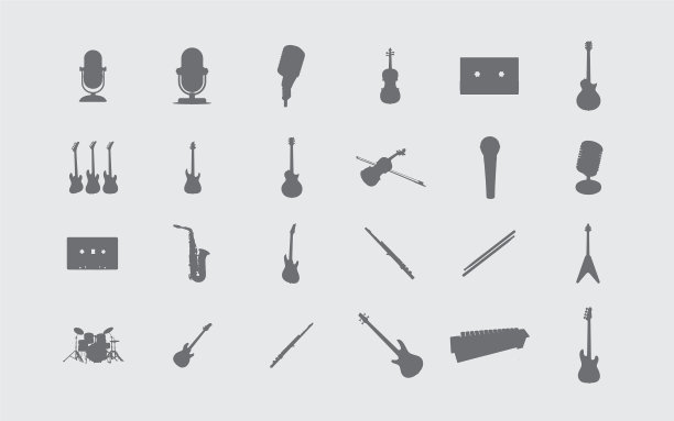 24种乐器设计图片下载