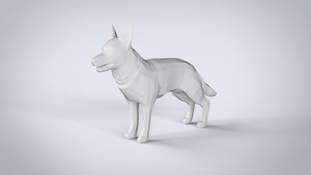 低多边形神3d图像图片下载