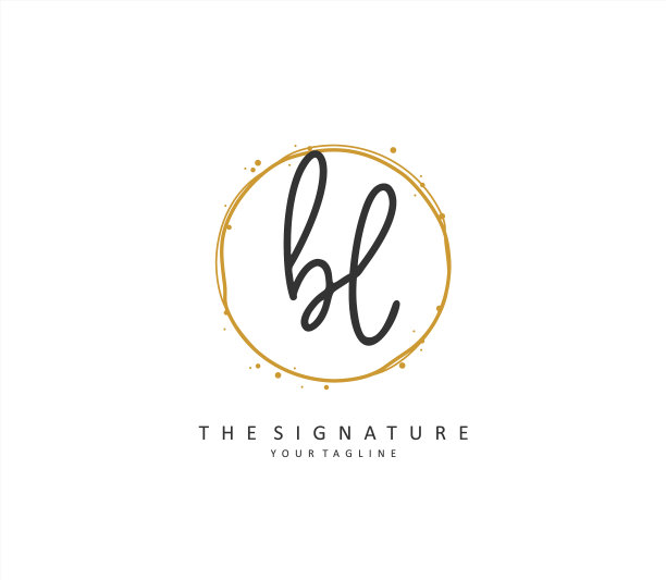 Bl首字母手写和签名标志图片下载