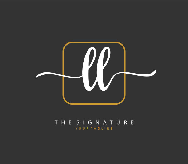 Ll首字母手写和签名标志图片下载