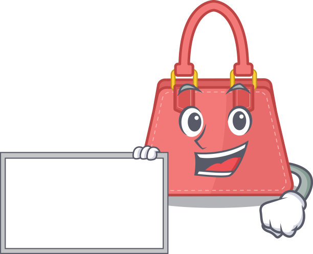 卡通人物设计女性提包图片下载