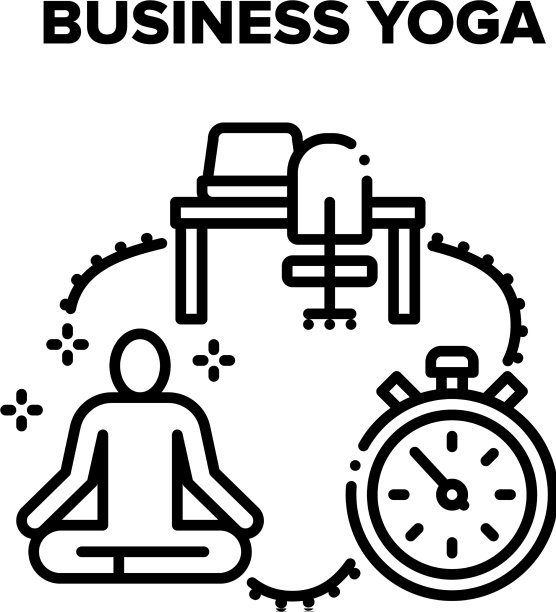 业务瑜伽黑图片下载