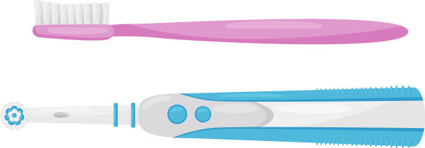 刷毛和刷柄的塑料牙刷图片下载