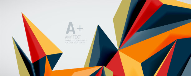 三角形几何背景低多边形3d图片下载