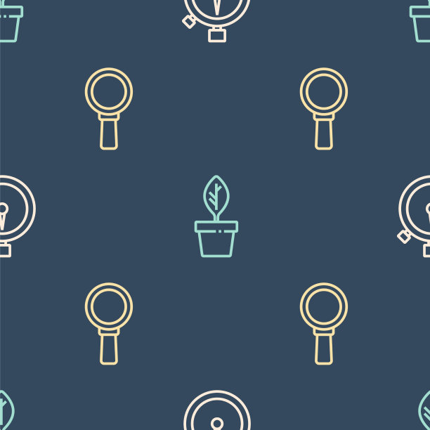 设置线秒表放大镜和花盆图片下载