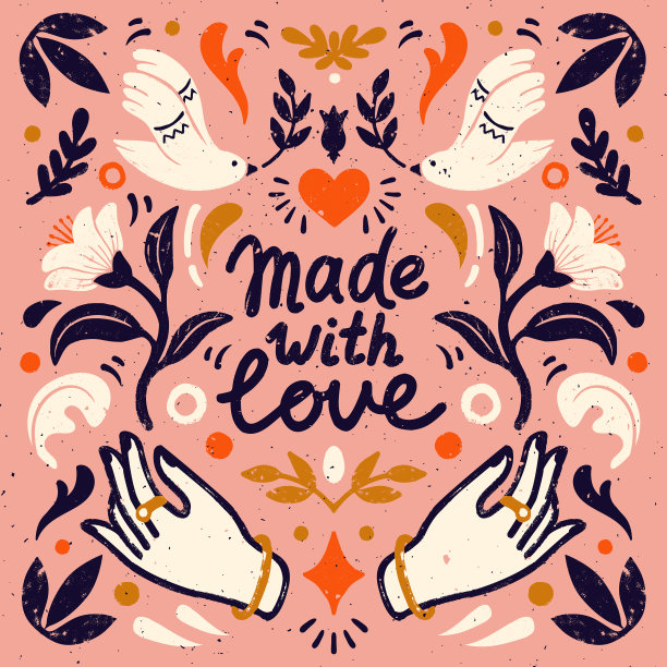 用爱情构成对称图片下载