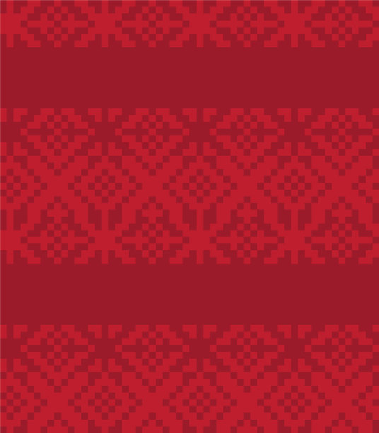 红色圣诞集市岛无缝图案图片下载