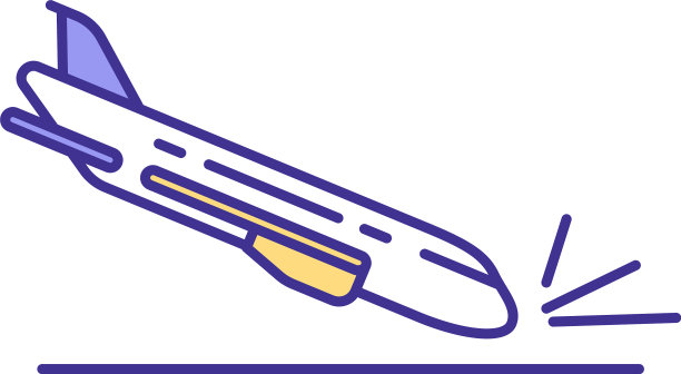 航空事故RGB颜色图标图片下载